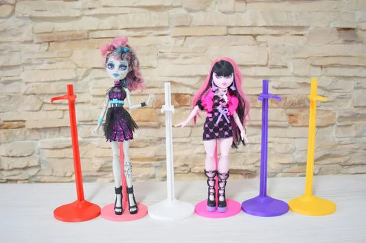 Monster High Doll Stand Base – Compatible with Gen 1 and Gen 3 Dolls & Ghouls | Display Support Stand, Custom Color, Collector Display