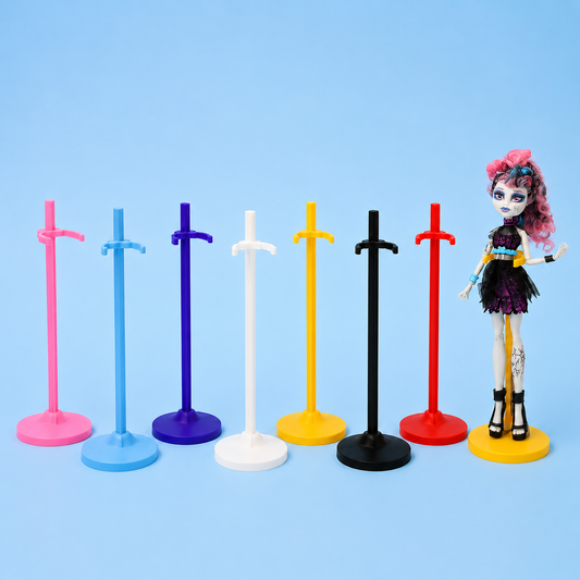 Monster High Doll Stand Base – Compatible with Gen 1 and Gen 3 Dolls & Ghouls | Display Support Stand, Custom Color, Collector Display